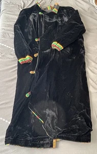 Vintage Handmade African Inspired Robe Velvet Reversible - Picture 1 of 10