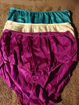 3 Pares Talla 10 Vintage Fruit of the Loom Bragas Calzoncillos Suave Sedoso Foto 1 de 4