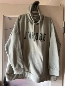 Neu Sweatshirt 48 50 52 3XL Salbeigrün Grün Hoody  Curvy Pullover Übergröße - Bild 1 von 4