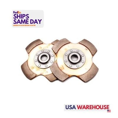 Tilton 64185-8-VV-30, 2 Pack Brown Ceramic/Metallic Clutch Pack 2 Disc 7.25 1In  - Image 1 of 4