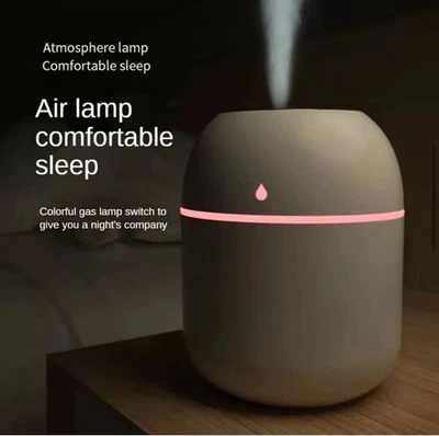 220ML Luftbefeuchter LED Licht Ultraschall Duftöl Aroma Diffuser Humidifier Mini - Bild 1 von 4