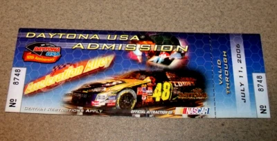 Daytona USA 10th Anniversary NASCAR Museum Full Ticket valid through 7/11/2006 - Image 1 of 3