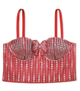 BUSTIER CON LAZO ADORNADO LIGERAMENTE FORRADO VICTORIA'S SECRET. LABIAL. Nuevo con etiquetas - Imagen 1 de 10