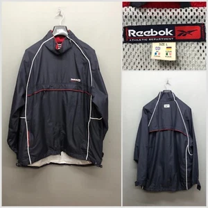 VINTAGE REEBOK Athletic Department Men's Navy Sports Pullover Jacket Large - Bild 1 von 11
