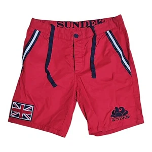 SUNDEK Pantaloncini Corti Bermuda Colore Rosso Uomo ESTIVI Taglia 31 ITA !!! - Foto 1 di 8