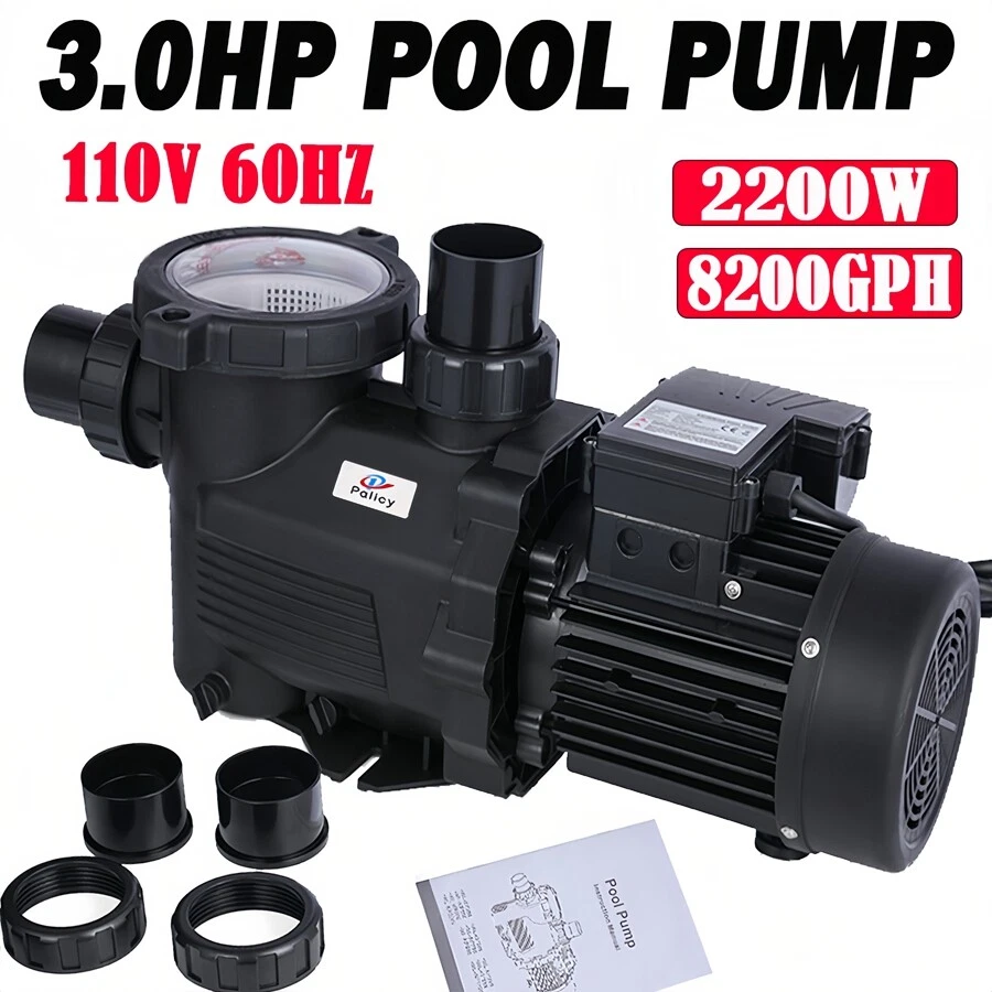 3.0HP In Ground Swimming Pool Pump SPA Max.2200W 2900RPM Speed Motor US STOCK - Image 1 of 4