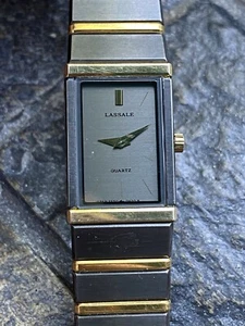Orologio Tank Donna Vintage Lassale Seiko Bicolore - Foto 1 di 8