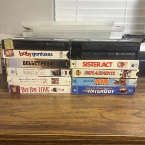 VHS Lot of 12 Comedy - Waterboy Sister Act Replacements Flintstones + More!!!!!! - Picture 1 of 15
