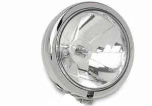 4 1/2 Inch Spotlamp / Spotlights Chrome Diamond H-3 Halogen 55 Watt 12V Harley - Picture 1 of 7