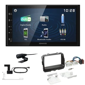 Kenwood 2DIN DAB+ Autoradio für KIA Carens IV ab 2013 in schwarz - Bild 1 von 5