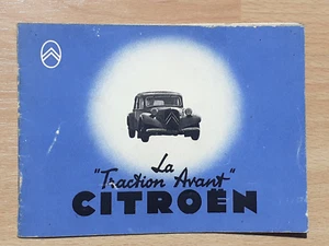 Citroën Traction 7, 11, prospectus de 1938 catalogue publicité brochure dépliant - Foto 1 di 5