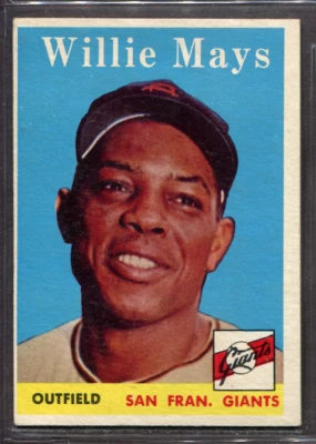 1958 Topps Set-Break #5 Willie Mays en muy buen estado-en muy buen estado *Jaysace* Foto 1 de 2