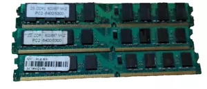 6GB 3x2GB Low Profile PC RAM DDR2 - Picture 1 of 3