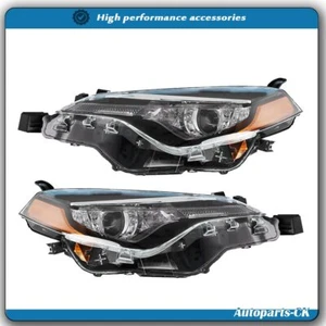 Juego de faros para Toyota Corolla L Le Eco 2017-2019 faros lado izquierdo+derecho - Imagen 1 de 8