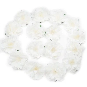 16 Pcs Faux Flowers Head Artificial Peony Silk Flowers White Flower Heads for... - Picture 1 of 6