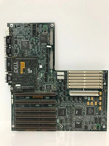DELL 16570 SYSTEM BOARD MOTHERBOARD 433DE 450DE 450DE/2 WITH VIDEO DAUGHTER BD - Picture 1 of 7