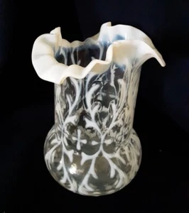 Northwood Spanish Lace White Opalescent Novelty Celery Vase - Picture 1 of 1