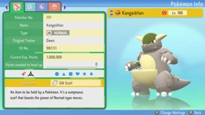 Shiny Kangaskhan 6IVs Pokemon BDSP - Picture 1 of 4