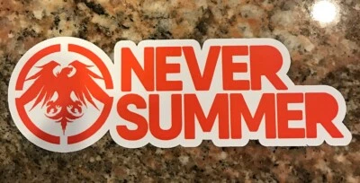 Snowboard Sticker - Never Summer Snowboarding Gear Ski Mountain Sports Aspen
