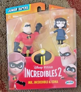 The Incredibles 2 Mr. Incredible & Edna Junior Supers Figures - Picture 1 of 2