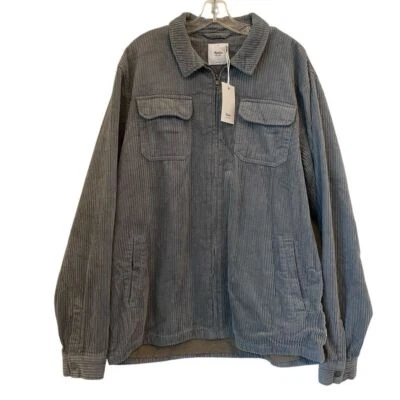 Katin Kane Jacket NEW Men's Grey Corduroy Zip 100% Cotton XL Surf Outdoor - Image 1 of 4