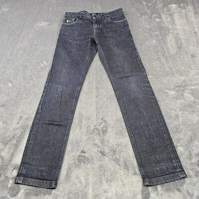 Fendi Roma Vaqueros Rectos Ajustados Para Hombre 30x34 "Ojos de Monstruo" Diseñador Elástico Foto 1 de 4