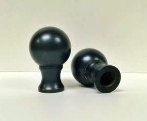 Lamp Finial-Machined Metal-Dual Thread **BALL DESIGN** Oil Rub.Bz. Finish (1-pc) - Picture 1 of 2