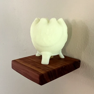 Мини ручная работа деревянная плавающая полка красный кедр минималистский дисплей 5,25 дюйма x 4,25 дюйма - Изображение 1 из 4