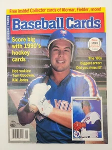 Baseball Cards Magazine Nov 1990 + Uncut Cards Jeffries Nolan Ryan on Cover - Picture 1 of 3