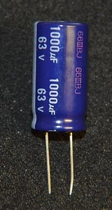 2 X 1000 uF 63V Elect CAP Radial 85 deg 16mm dia 32mm high (0136) - Picture 1 of 2