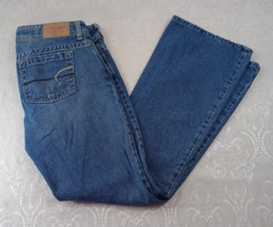Vintage Y2K American Eagle Damenjeans Größe 6 blau Künstler Bootcut niedriger Bund - Bild 1 von 20