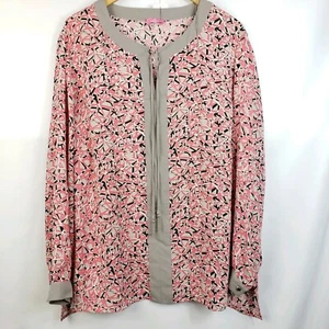 Blusa túnica manga larga Basler talla 52 $330 psicodélica rosa claro/tostado - Imagen 1 de 7