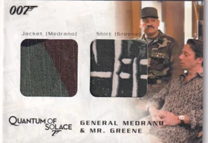 James Bond 007 Dual Relic Card QC08 Medrano Jacket & Mr Greene's Shirt # 2 - Picture 1 of 4