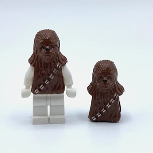 Set (2) LEGO Star Wars Chewbacca modifizierte Minifigur KOPF 30483pb01 - Bild 1 von 2