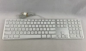 Apple A1243 Slim USB Full Wired Keyboard - TESTED & Working - Picture 1 of 8