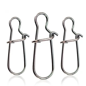 100pcs Fishing Duo-lock Snap Stainless Steel Nice Snaps Tackle Connector - Picture 1 of 10