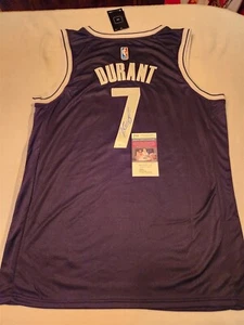 KEVIN DURANT signed NETS custom jersey SIZE XL JSA COA SUNS - Picture 1 of 4