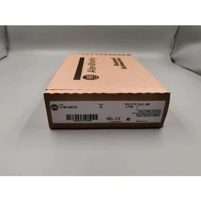New Factroy Sealed AB 1746-NIO4I SLC 500 Analog Output Module 1746NIO4I - Image 1 of 2