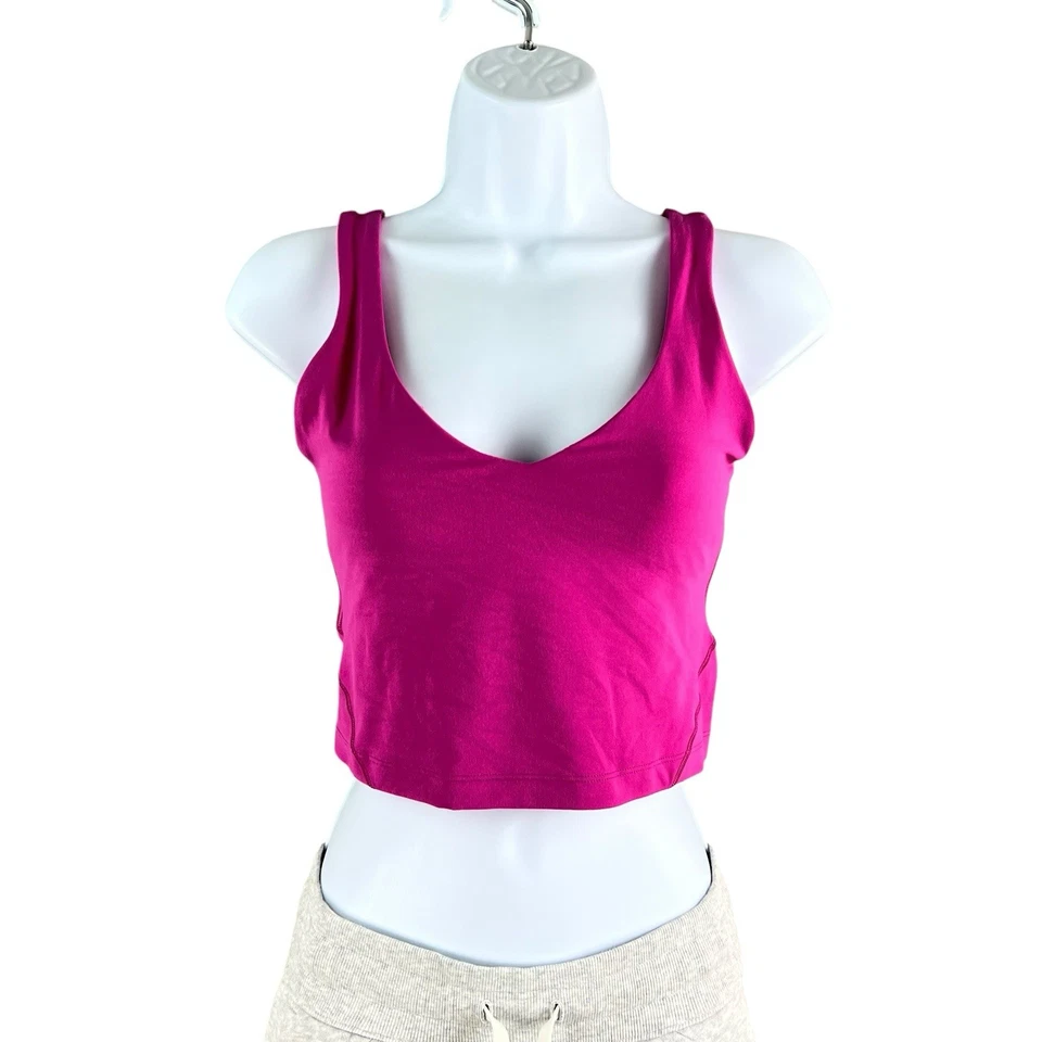 Lululemon Align 背心上衣女式 4 码洋红色紫色瑜伽锻炼运动服 — 第 1/4 张图片