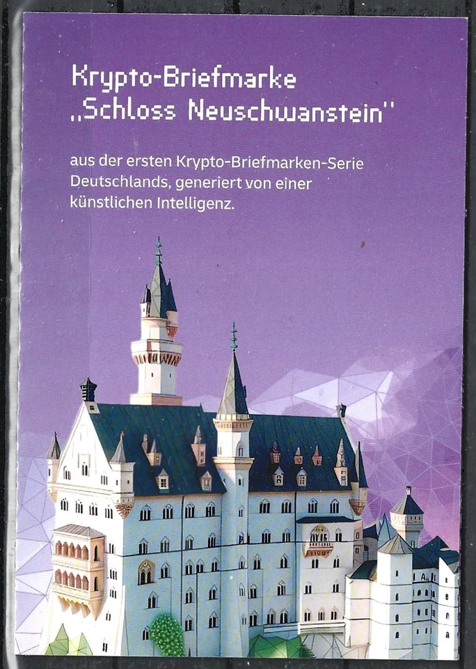 Germany 2024 Neuschwanstein Castle Selfadhesive Violet Booklet Rare MNH - Image 1 of 1