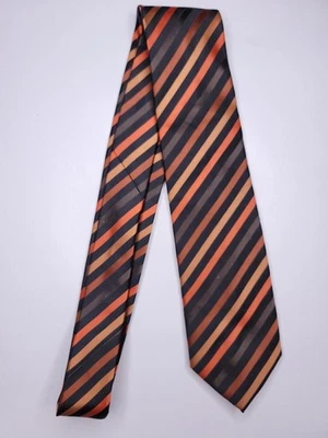 Gravata formal masculina Croft & Barrow 58"Lx3.25"W laranja/preta gravata - Imagem 1 de 4