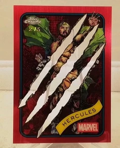 2025 Topps Chrome Marvel Hercules Clawed, Claw Red Refractor 2/5, #163 - Bild 1 von 2