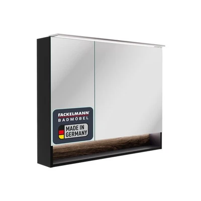 Fackelmann B.PARIS LED-Spiegelschrank, Beleuchtung, USB-Anschlüsse, Glasböden - Bild 1 von 4
