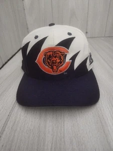 Vtg Chicago Bears NFL Sharktooth Logo Athletic Embroidered Baseball Cap Snapback - Picture 1 of 11