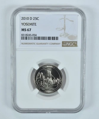 2010-D Washington Quarter Yosemite America The Beautiful MS67 NGC *2773 - Image 1 of 4