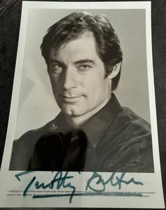 Timothy Dalton James Bond Rare Genuine Signed Promo Photo 7” X 5” From EON - Picture 1 of 5