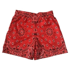 Bravest Studios Paisley Shorts Men’s Size Medium Red - Picture 1 of 6