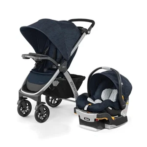 Chicco Bravo 3-in-1 Trio Travel System, Bravo Quick-Fold Stroller with KeyFit 30 - Picture 1 of 14