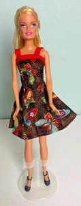 Mattel 1999 Barbie capelli biondi occhi azzurri ginocchia piega 1998 testa vestito fatto a mano - Foto 1 di 4