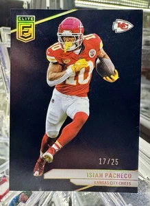 2024 Panini Donruss Elite Football Isiah Pacheco Black /25 #29 Chiefs - Bild 1 von 3
